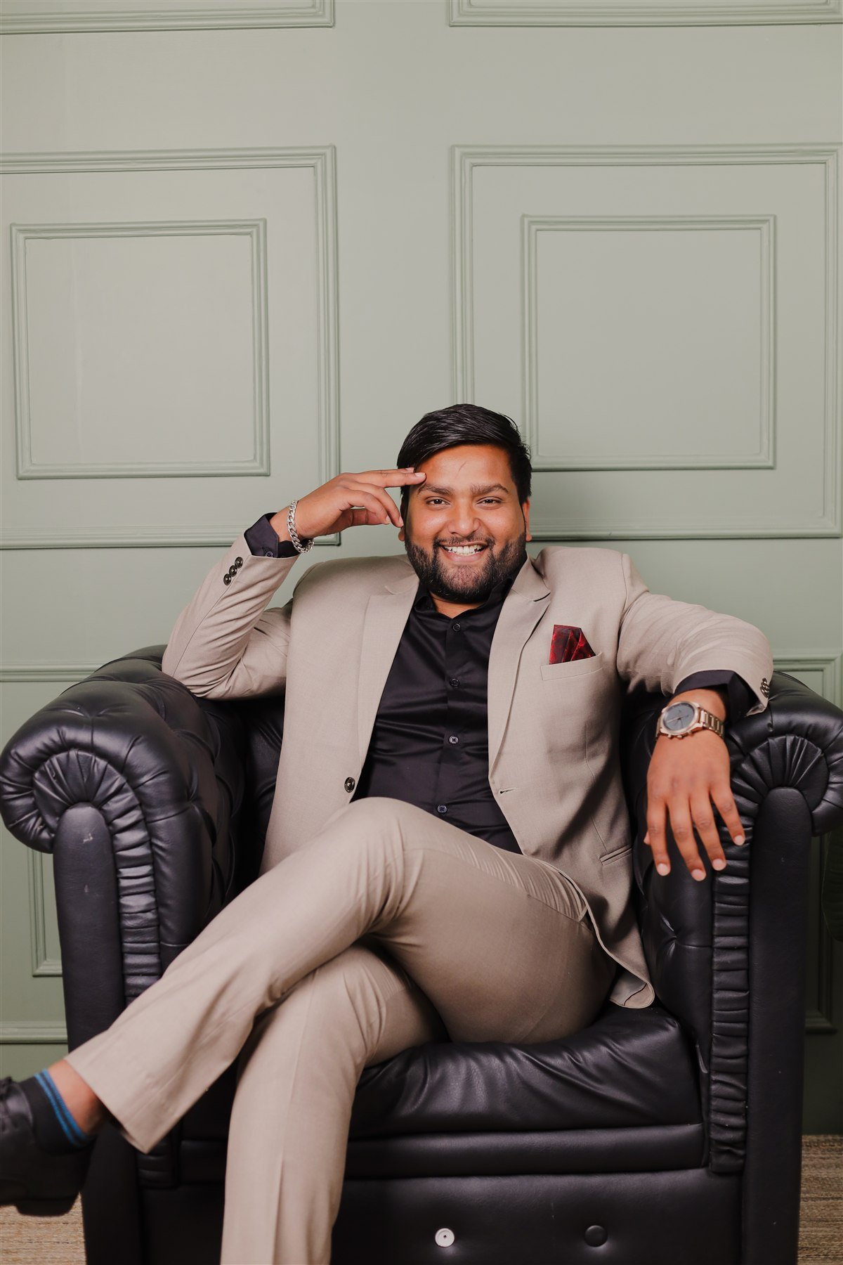 Sarthak Shukla seated portrait